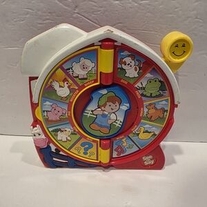 Vtg See N Say The Farmer Says Talking Toy Mini 8” Mattel 2003 Tested Works